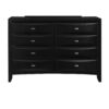 Lucille - Dresser With Spacious Drawers And Chambered Fronts - Black - Image 4