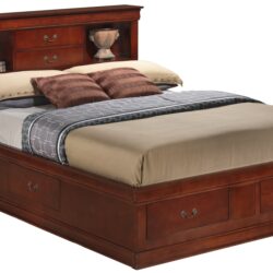 Louis Phillipe - Full Charming Storage Bed - Cherry