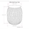 Griffen - Metal Storage Accent Table - Antique Copper - Image 7