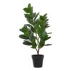 28" Tall, Artificial Plant, Garcinia Tree, Indoor, Faux, Fake, Floor, Greenery, Potted, Real Touch, Decorative - Green / Black - Image 2