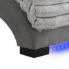 Denise - Accent Chaise With USB Port - Gray / Nickel - Image 7