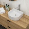 Vessel Bathroom Sink With Design - White - Image 2