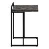Accent Table, C - Shaped, Stylish Modern - Gray - Image 2