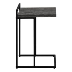Accent Table, C - Shaped, Stylish Modern - Gray