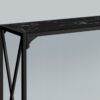 Accent Console Table For Entryway, Marble Contemporary & Modern - Black - Image 2