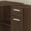 Computer Desk, Home Office, Corner, Storage Drawers, L Shape, Laptop, Contemporary & Modern - Walnut - Image 2