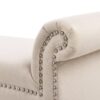 Kathy - Roll Arm Entryway Accent Bench - Sky Neutral Beige - Image 5