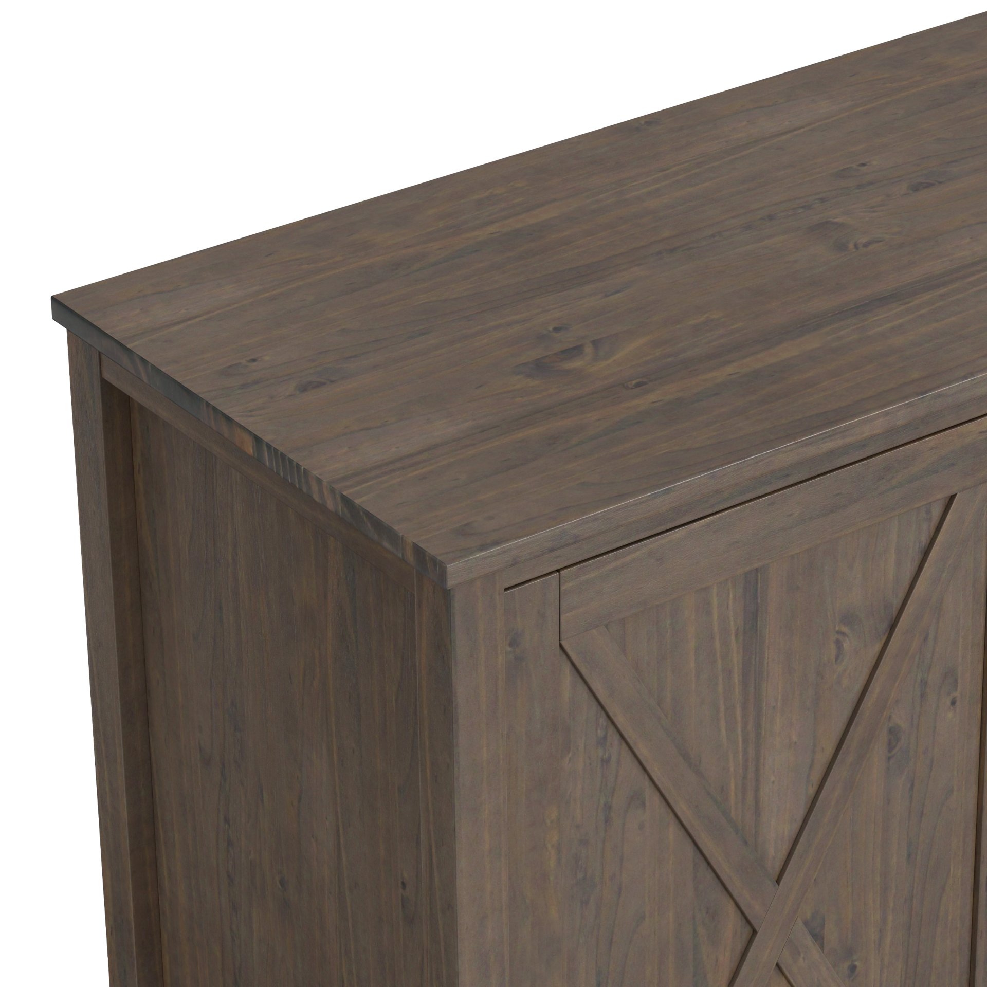 Ela - Wide Storage Cabinet - Smoky Brown - Image 3