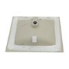Modern Rectangular Single Vanity Top With Overflow And 3 Faucet Holes - White - Image 10