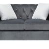 Modern Loveseat For Cozy Interiors - Gray - Image 3