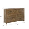 Lisque - 7 Drawer Dresser - Brown - Image 6