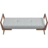 Cora - Mid-Century Modern Gray Bench - Gray - Image 7