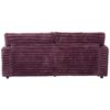 Oversized Double Chaise Lounge Sofa Bed With USB Ports & Cup Holders - Wine Red - Image 16