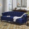 La Rosa - Victorian Chesterfield Tufted Sofa - Navy Blue - Image 8