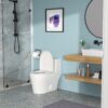1 Piece Toilet, Dual Flush, Soft Closing Seat - White - Image 4