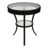 Round Accent Table, Transitional - Black - Image 2