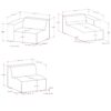 Rex - 2 Seater Sofa And Right Chaise - Gray - Image 18