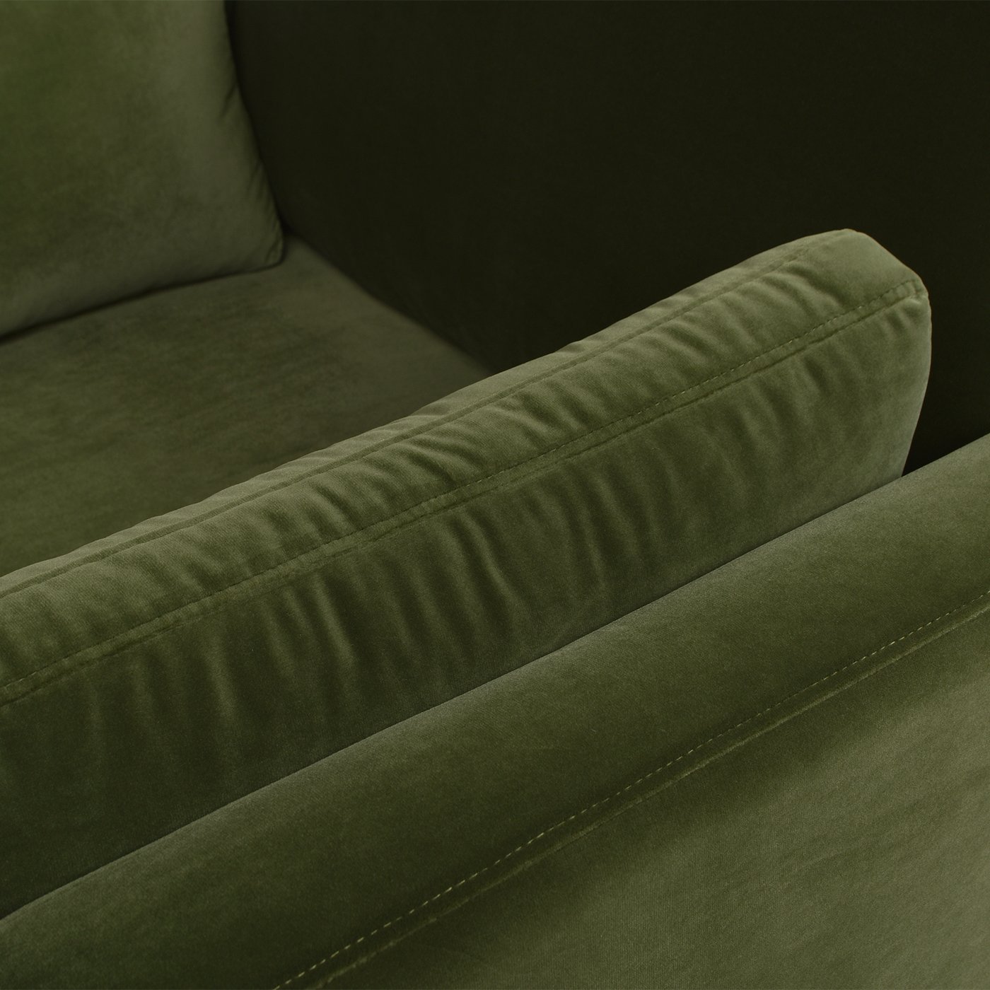 Knox - Modern Farmhouse Chaise Lounge Chair - Olive Green - Image 3