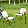 Folding Outdoor Chairs For Indoor, Outdoor Camping, Picnics, Beach, Backyard, Bbq, Party, Patio (Set of 2) - Beige - Image 4