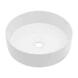 Vessel Bathroom Sink With Stain Resistant - White