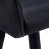 Dining Chair, Side Upholstered For Dining Room, Contemporary And Modern (Set of 2) - Black - Image 7