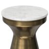 Raquel - Side Table - Antique Brass / White - Image 5