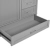 36" Bathroom Vanity With Solid Pine Frame And Soft Close Storage - Gray - Image 12