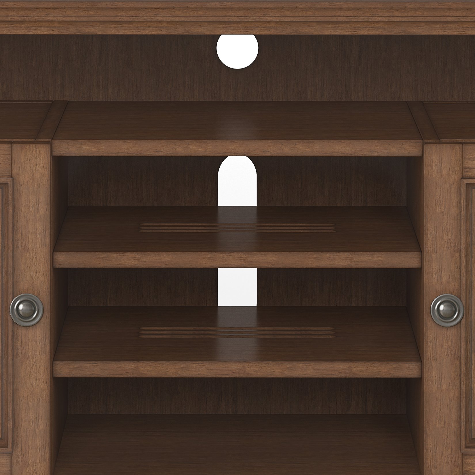 Amherst - TV Media Stand - Rustic Natural Aged Brown - Image 4