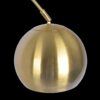 Oasis - Long Arm Gold Adjustable Floor Lamp With Round Marble Base - Gold / White Marble - Image 3