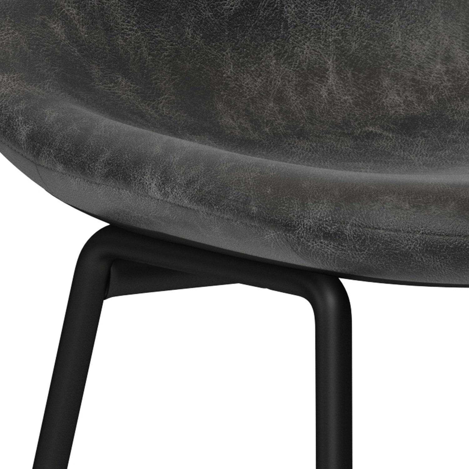 Dafney - Bar Stool (Set of 2) - Distressed Charcoal Gray - Image 6