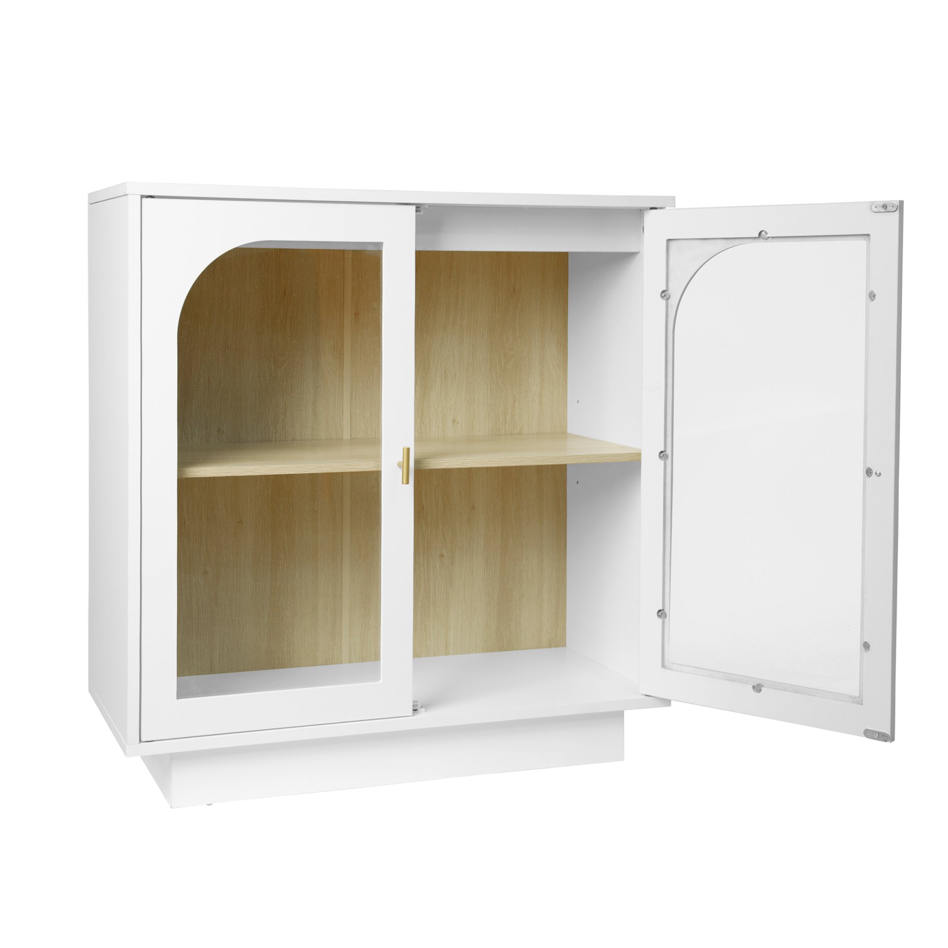 Storage Cabinet With Door For Living Room, Dining Room, Study - White - Image 13