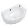 Rectangle, Wall Mount Bathroom Sink With Single Faucet Hole - White - Image 8