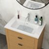 Rectangular Vanity Top With Overflow For Bathroom 32" X 20" - White - Image 4