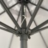 9 Ft Aluminum Patio Market Umbrella With 8 Ribs UV 50 Protection Push Button Tilt And Crank For Garden Beach Or Table Use Without Base - Gray - Image 5