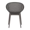 2 Piece Durable Single Chair With Mesh Hollow Out Design - Warm Gray - Image 7