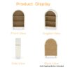 Arched Small Bookcase, Storage Cabinet, Bookshelf With 3 Shelves For Living Room - Oak / White - Image 10