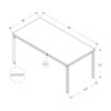 Table Rectangular, Contemporary / Modern - Gray - Image 11