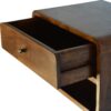 Curve Floating Bedside Table - Chestnut - Image 6