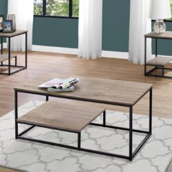 Table Set, Coffee, End, Side, Accent, Living Room, Contemporary, Modern (Set of 3) - Taupe