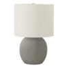 Lighting, Table Lamp, Concrete, Contemporary - Gray / Cream - Image 2