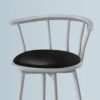 Swivel Stool Bar Height, Contemporary & Modern (Set of 2) - Silver - Image 10