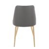 Marche - Contemporary / Dining Chair (Set of 2) - Gold / Gray - Image 5