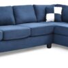 Malone - Sectional - Navy Blue - Image 4