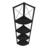 Bookshelf, Bookcase, Etagere, Corner, 4 Tier, Office, Contemporary - Black - Image 5