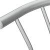 Swivel Stool Bar Height, Contemporary & Modern (Set of 2) - Silver - Image 7