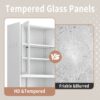 Metal Kitchen Pantry Cabinet Tall Storage With Adjustable Shelves, Heavy Duty Stainless Steel Frame - White - Image 10