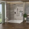 Dual Shower Head System With 10" Wall Mounted Square Shower & Rough In Valve - Oil-Rubbed Bronze - Image 2