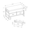 TV Stand Console Media Entertainment Center Storage Drawers For Living Room - Black - Image 11
