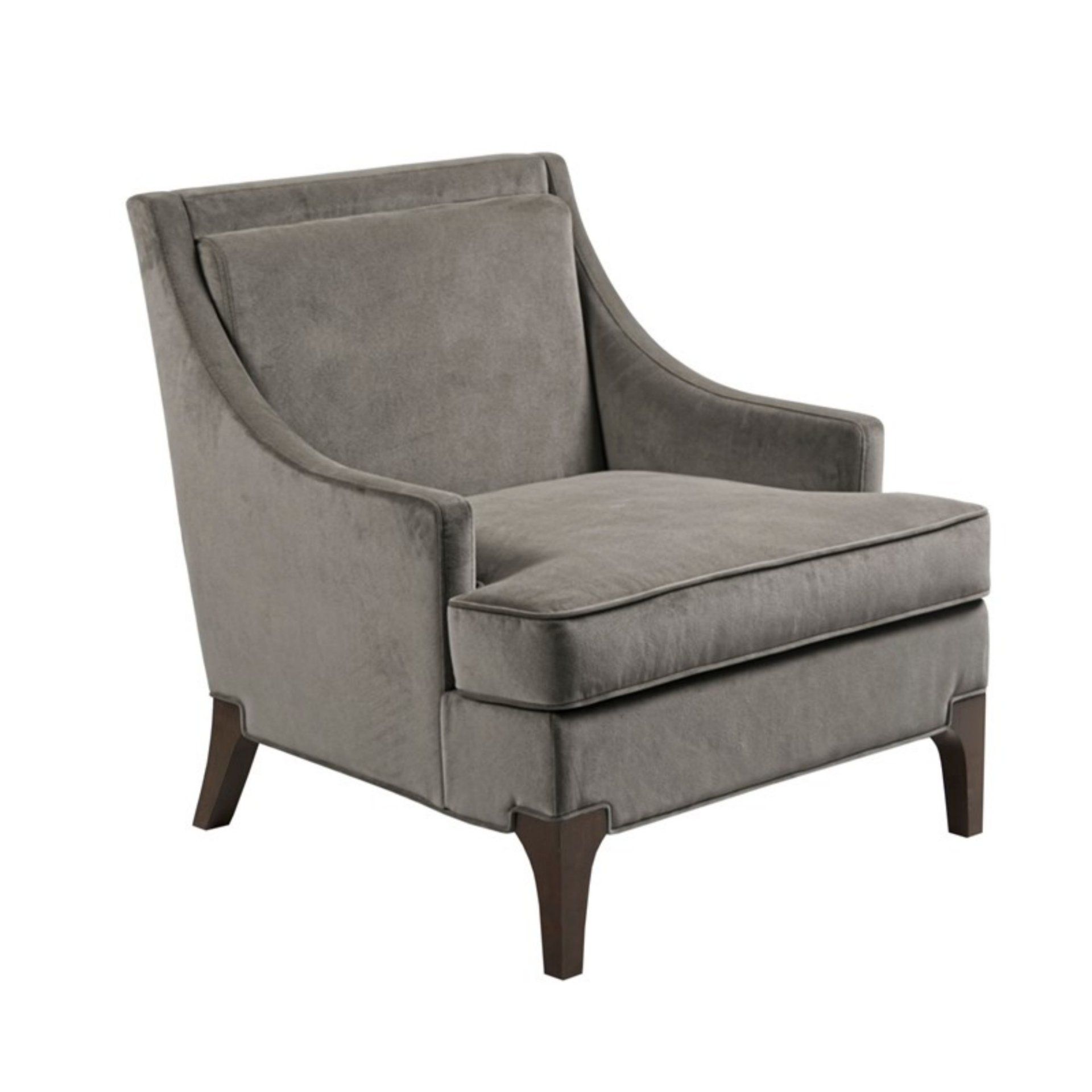 Anna - Accent Arm Chair With Pillow - Light Gray - Image 8