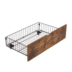 Modern Design King Size Under Bed Drawers With Wheels For Easy Storage - Black / Brown